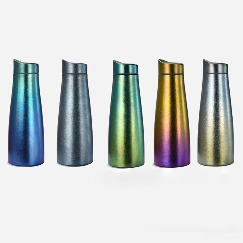 Colourful Pure Titanium Water Bottle Thermos Cup