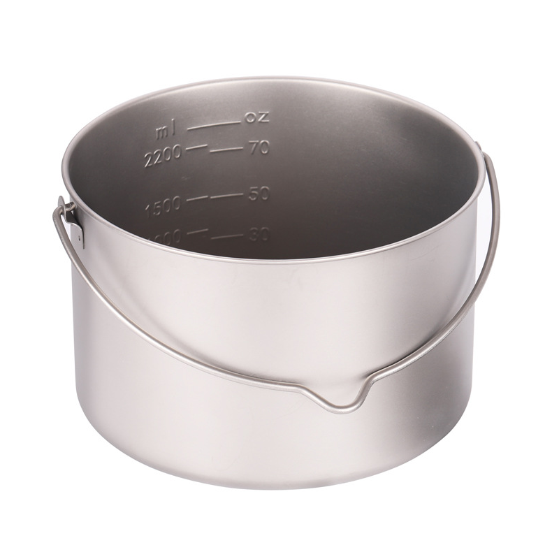 750ml-2800ml Titanium Pots