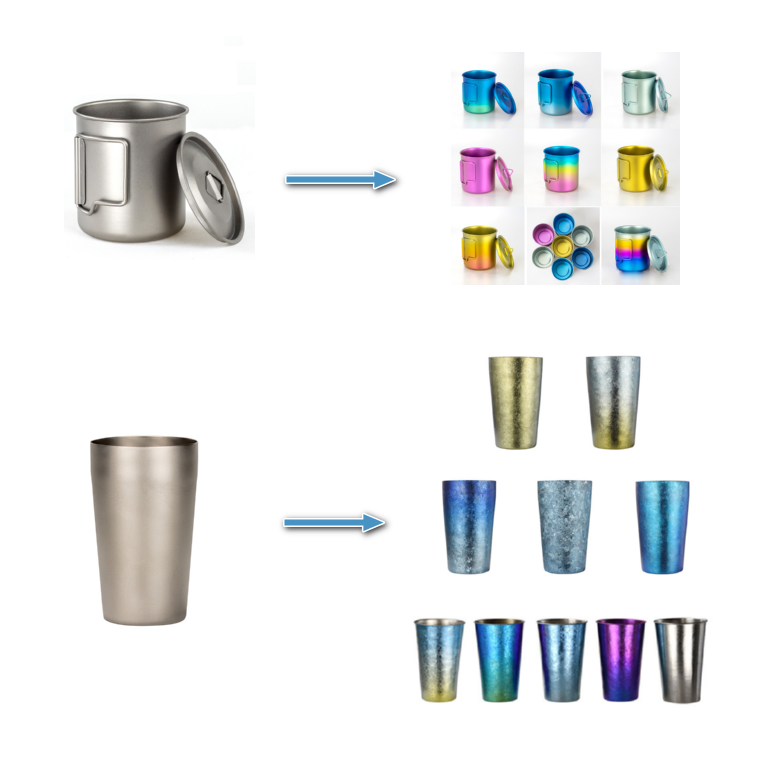 Multicolor Colourful Titanium Mug