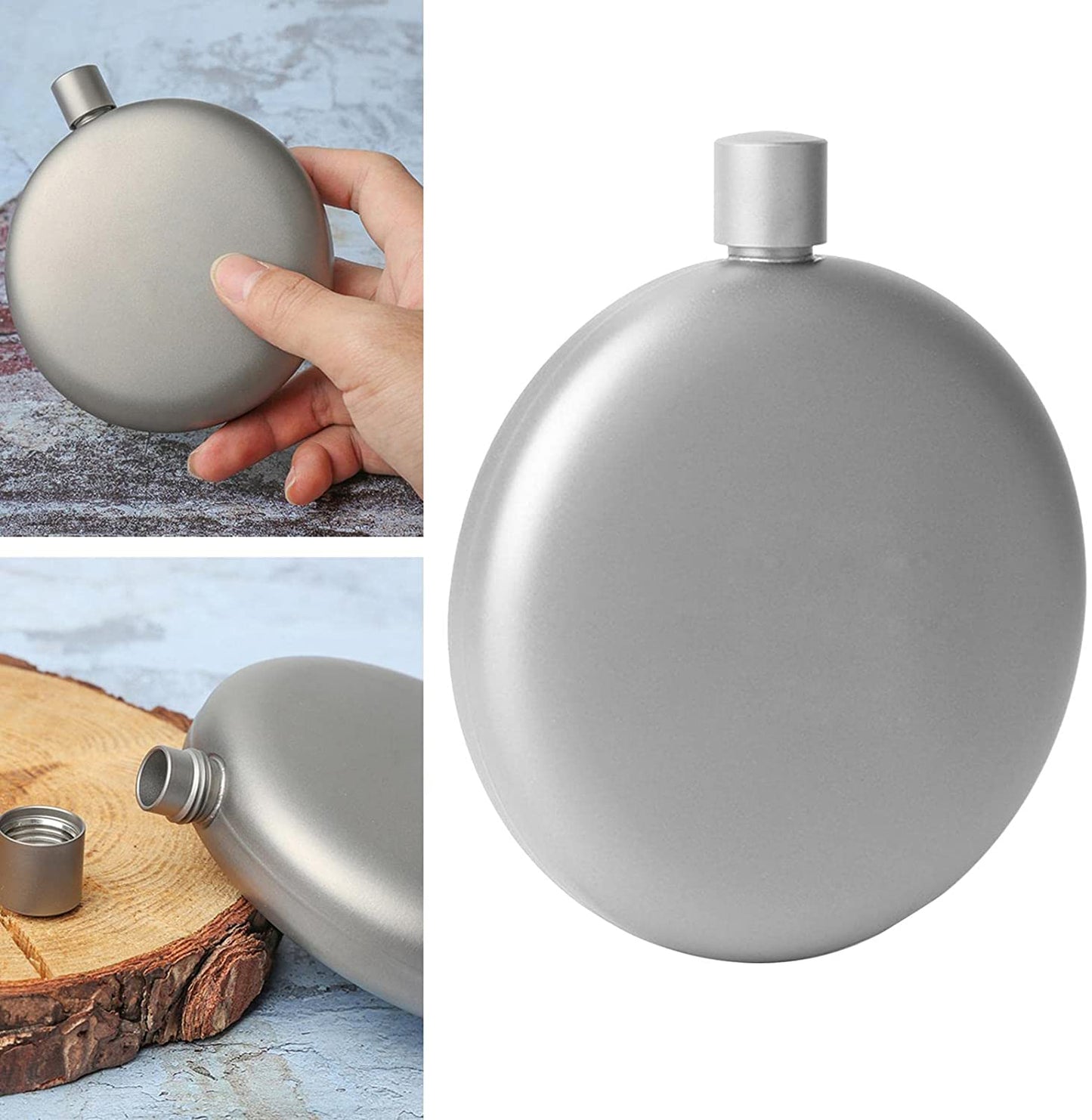 150ml /5.1fl.oz Titanium Hip Flask