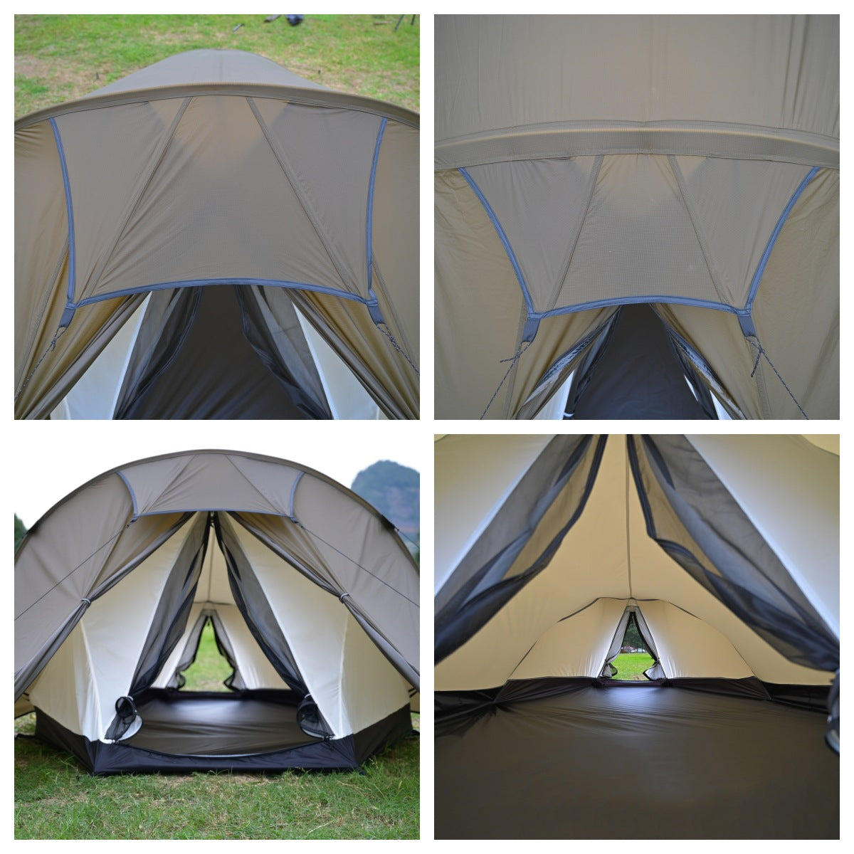 Double door tunnel tent