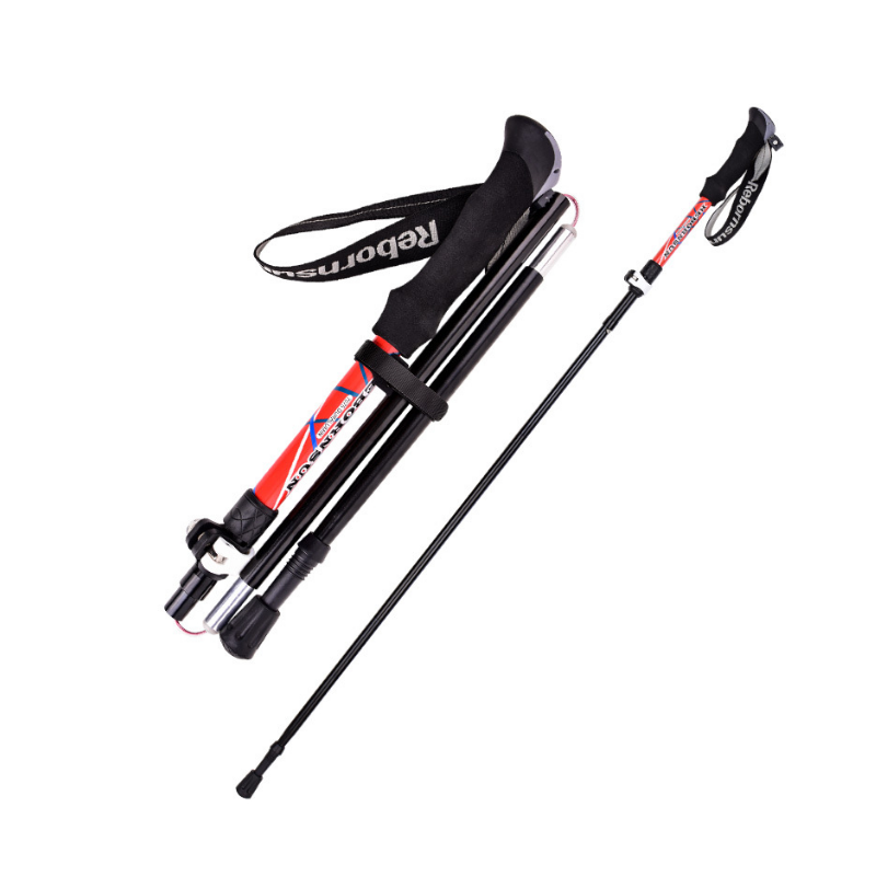 7075 Aluminum Adjustable Trekking Poles With Quick Locks